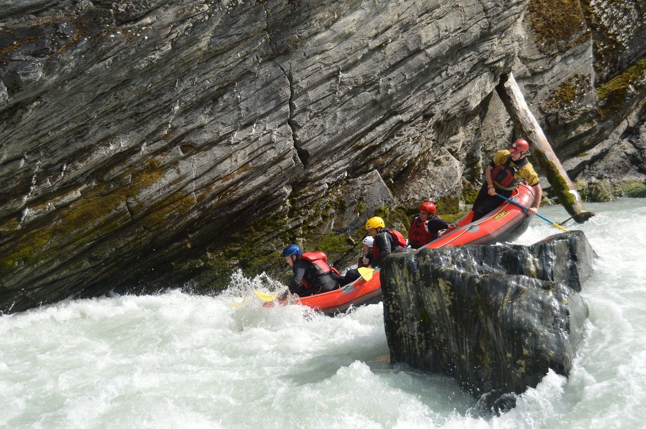 Scuol und Giarsun Rafting auf dem Inn im Engadin inkl. BBQ