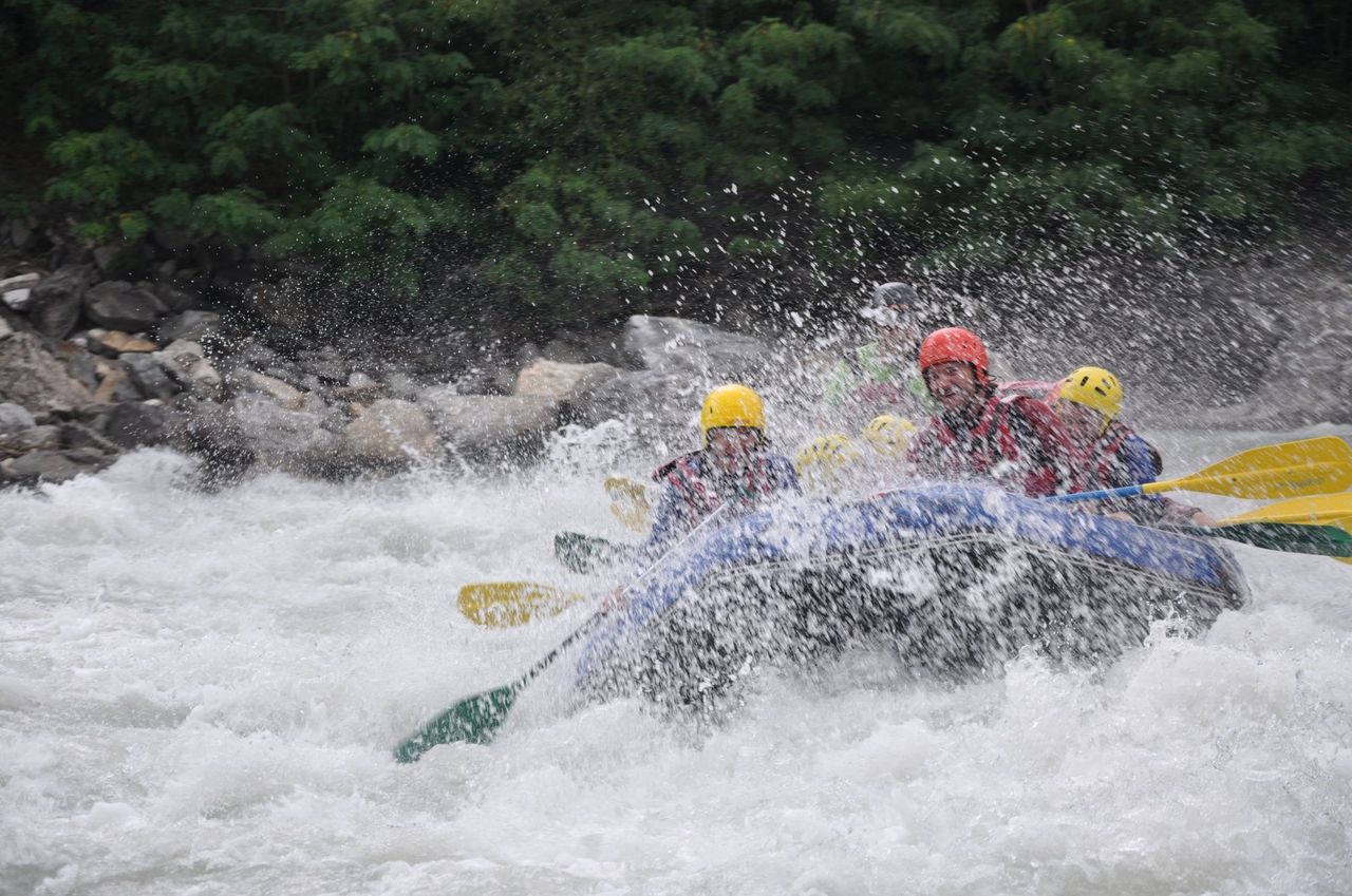 Rafting auf der Arve in Chamonix