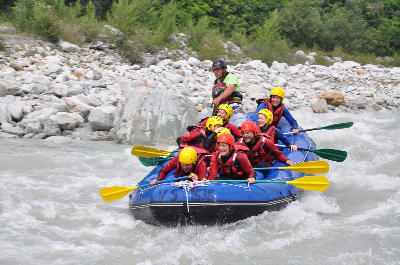 Rafting auf der Arve in Chamonix