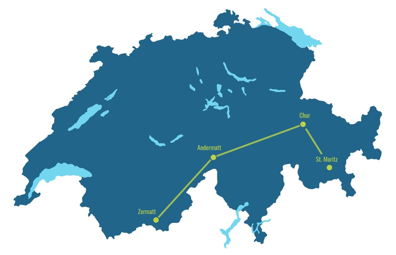 Route Glacier Express