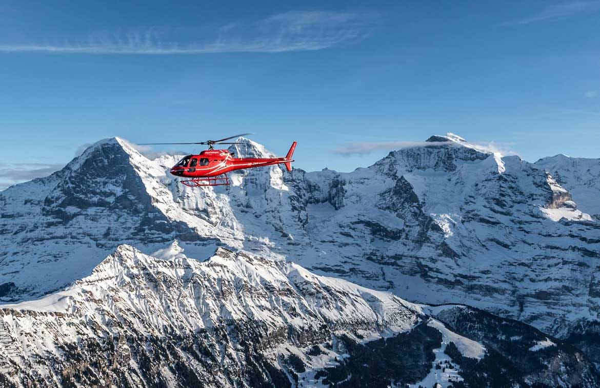 Luzern, Jungfrau und Emmental Rundflug Helikopter 60 Minuten