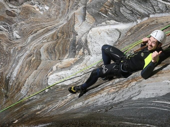 Maggiatal Val Grande Canyoning für Anfänger ab Gordevio