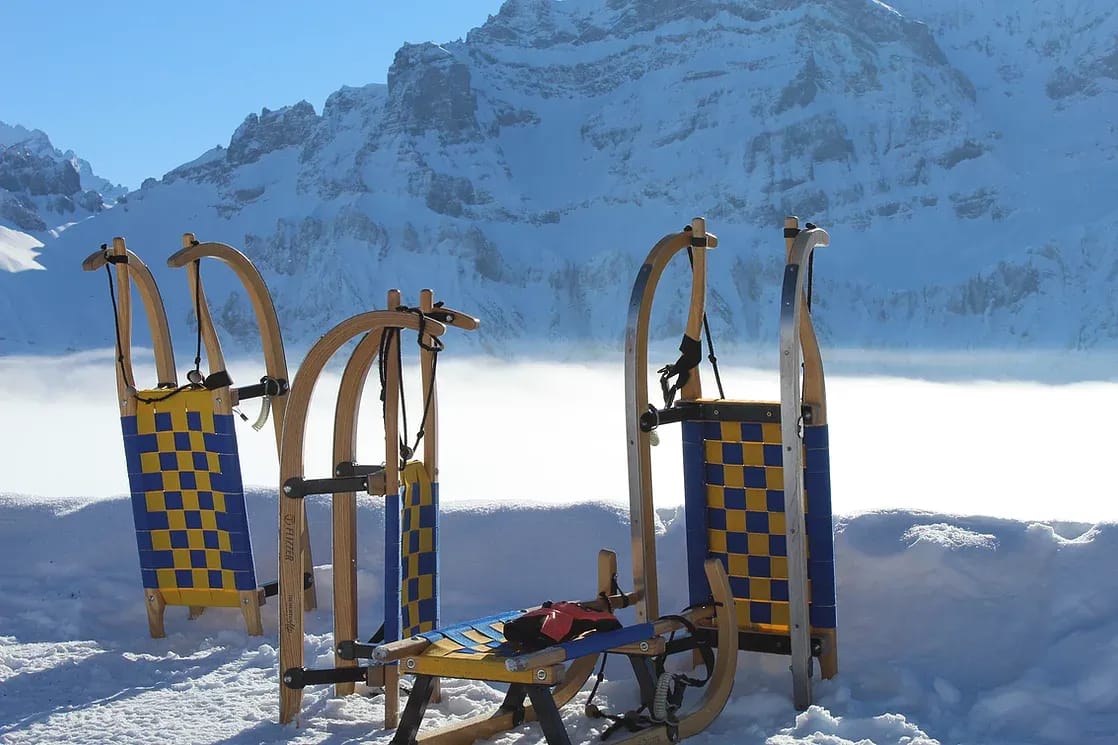 Schlittelpass Tschentenalp mit optionaler Schlittenmiete