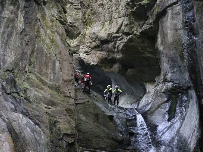 Maggiatal Val Grande Canyoning für Anfänger ab Gordevio