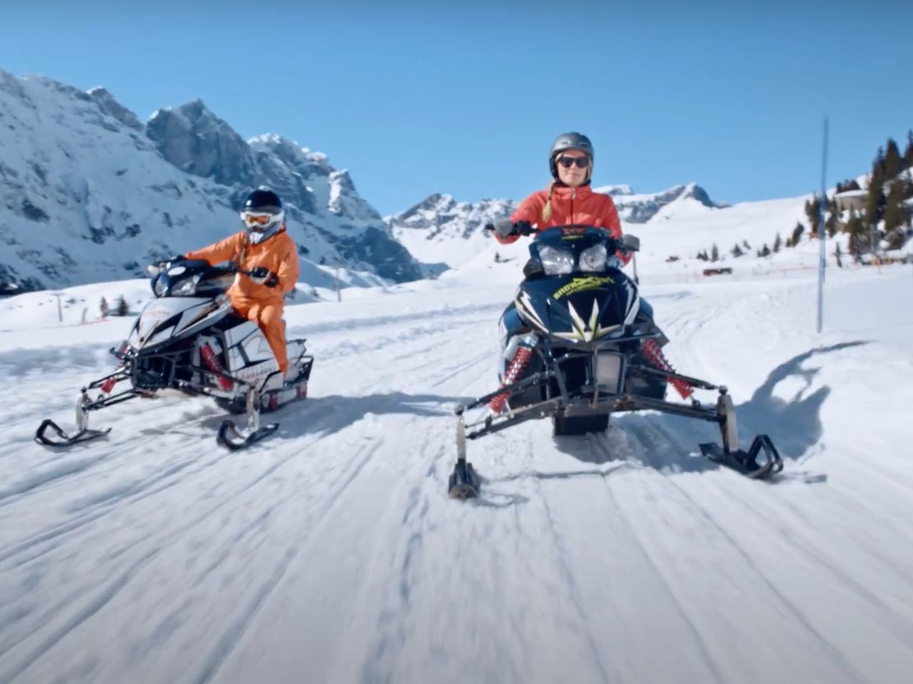Schneemobil, Moonbike und Bobsla fahren im SnowXpark Engelberg Titlis