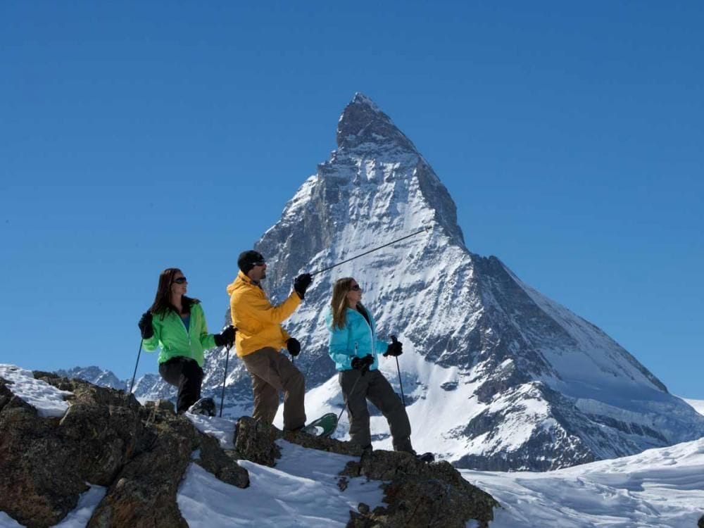Matterhorn Glacier Trail Schneeschuhwandern Zermatt