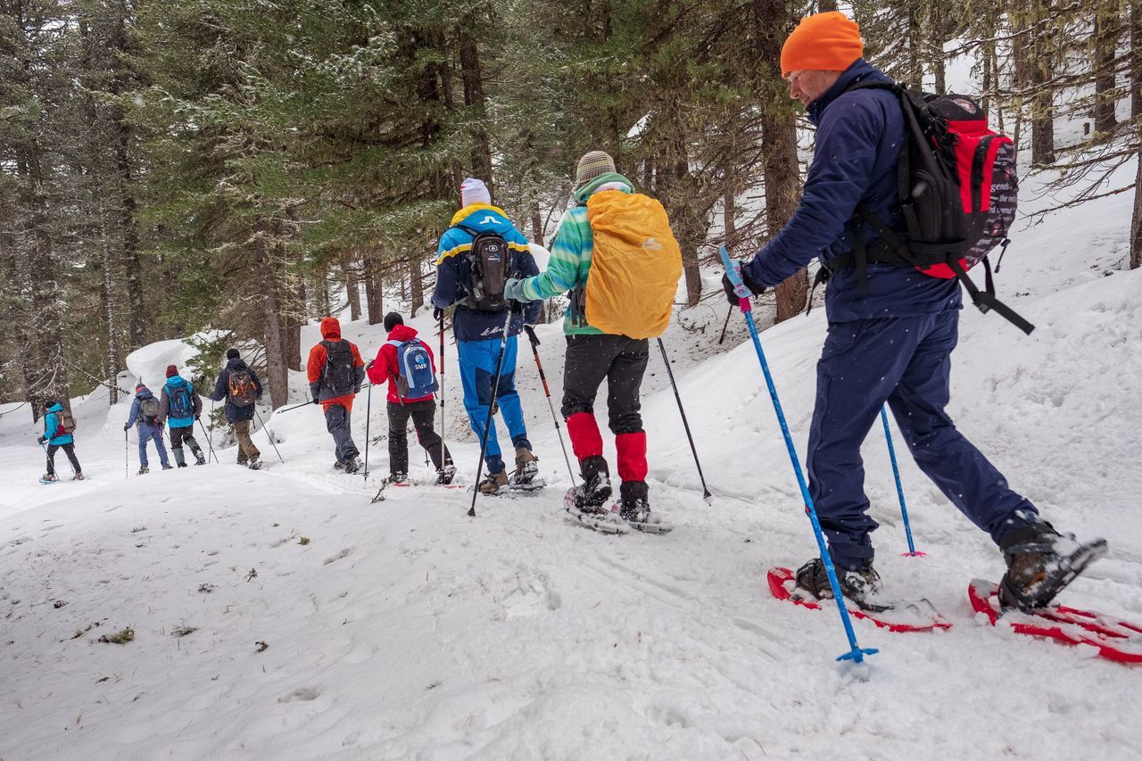 Private snowshoe hike from St. Moritz