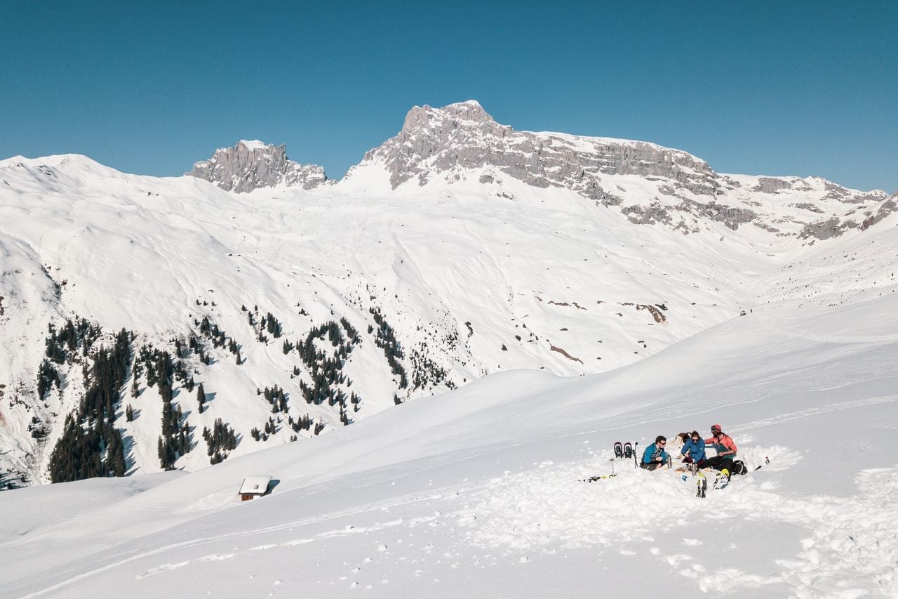 Schneeschuhwandern mit Fondueplausch am Gipfel ab St. Antönien Prättigau
