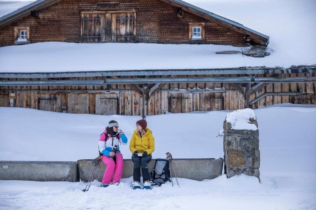 Schneeschuhwandern inkl. Ticket Seilbahn und Käsefondue ab Flums
