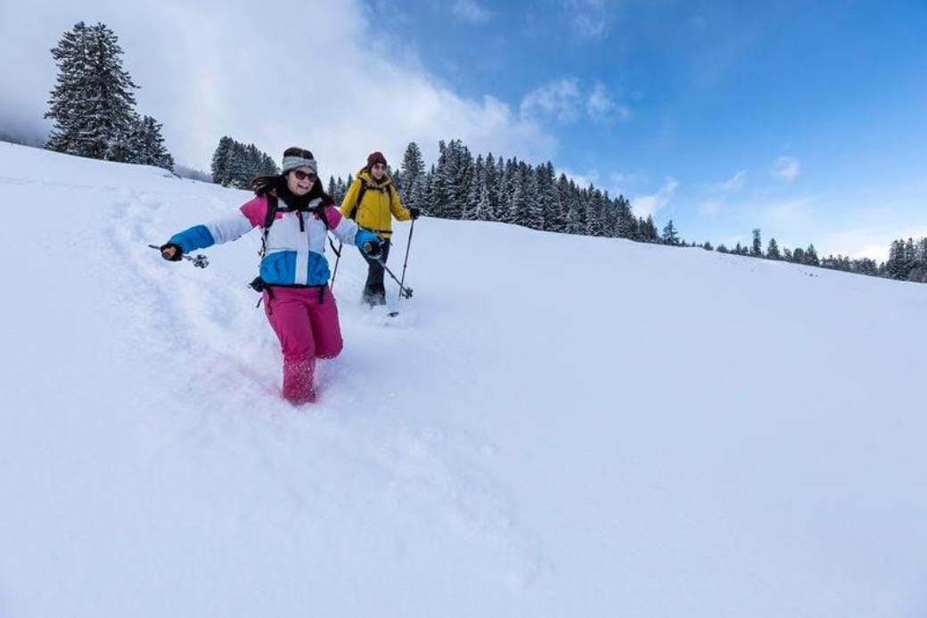 Schneeschuhwandern inkl. Ticket Seilbahn und Käsefondue ab Flums