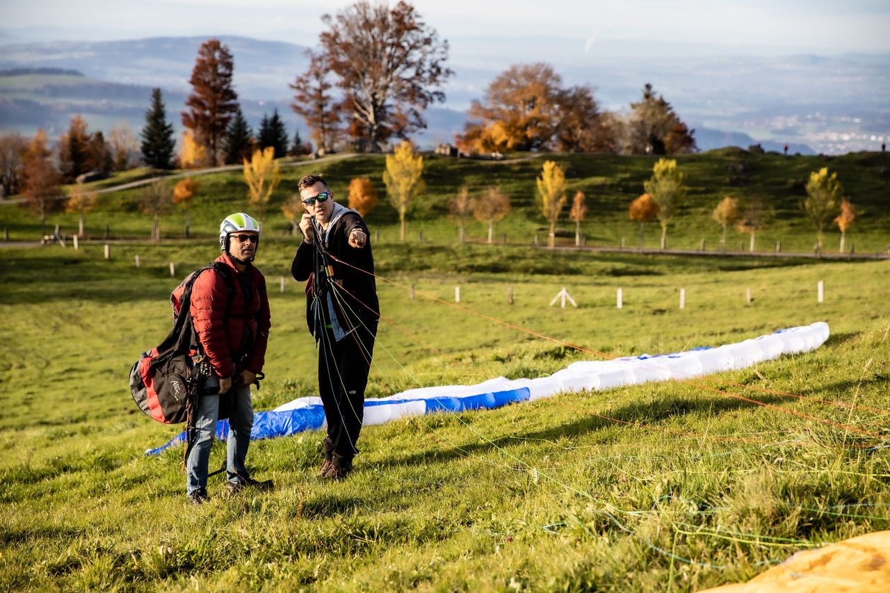 Schnuppertag Gleitschirmfliegen Lektion in Goldau