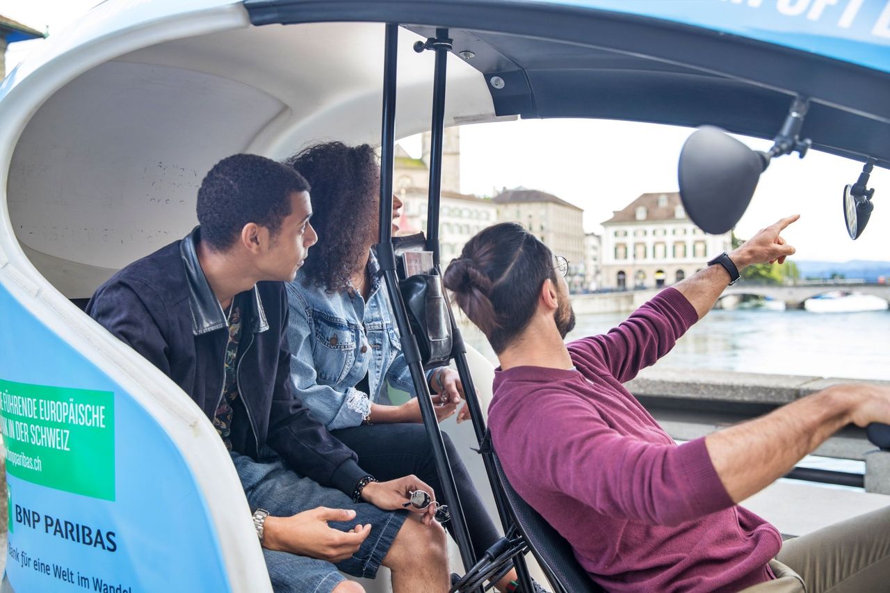 Fahrradtaxi Rundtour Sehenswürdigkeiten von Genf