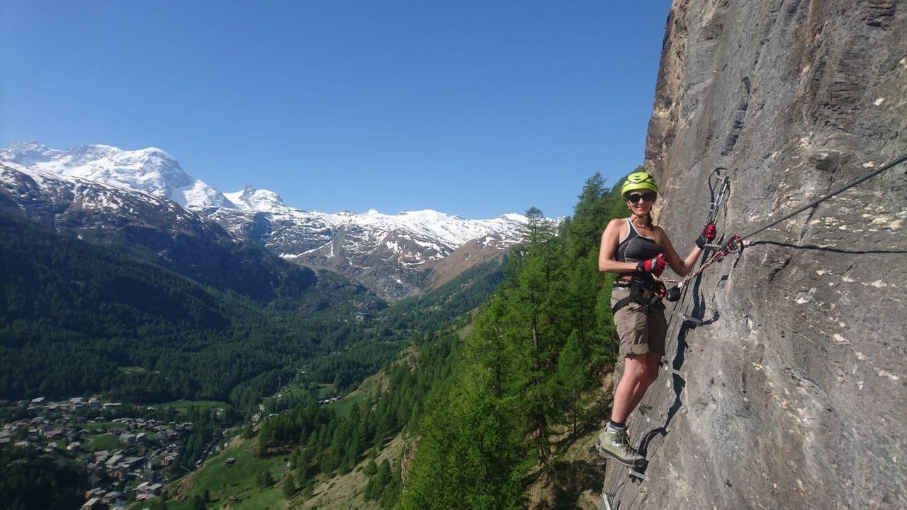 Via ferrata Schweifinen for advanced Zermatt