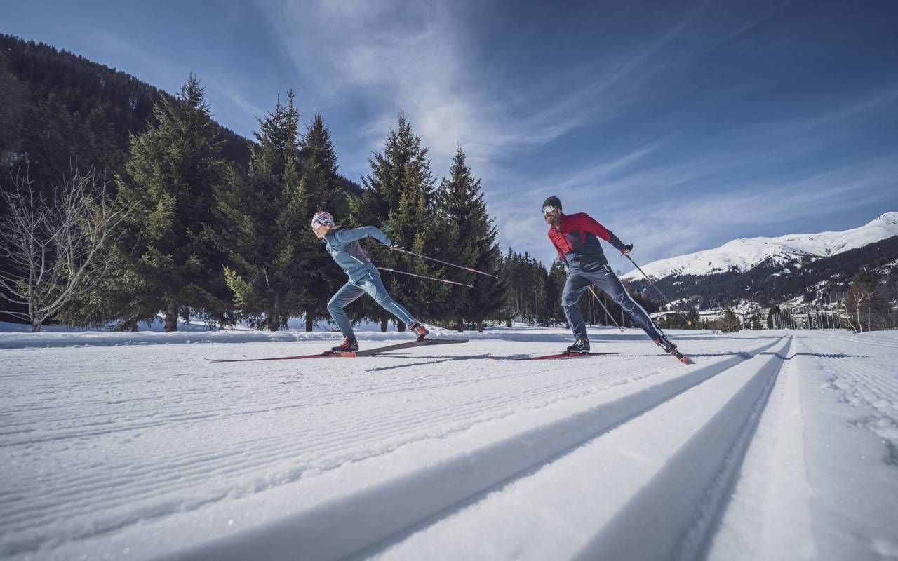 Cross country skating Davos private lessons