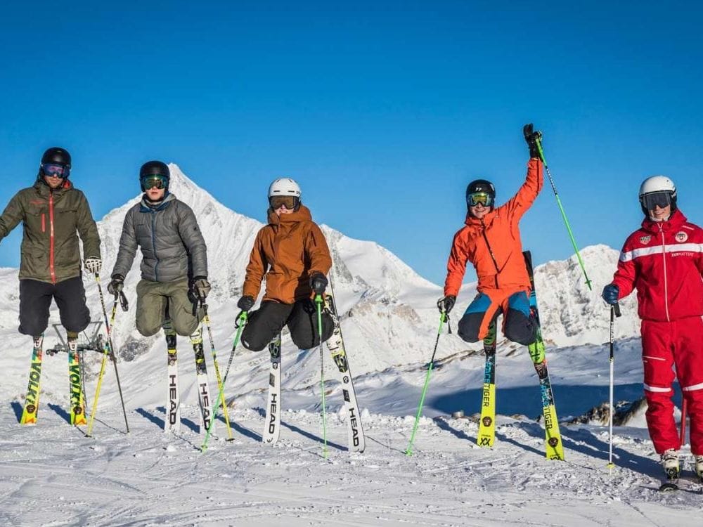 Skischule für Anfänger inkl. Mittagessen am Riffelberg