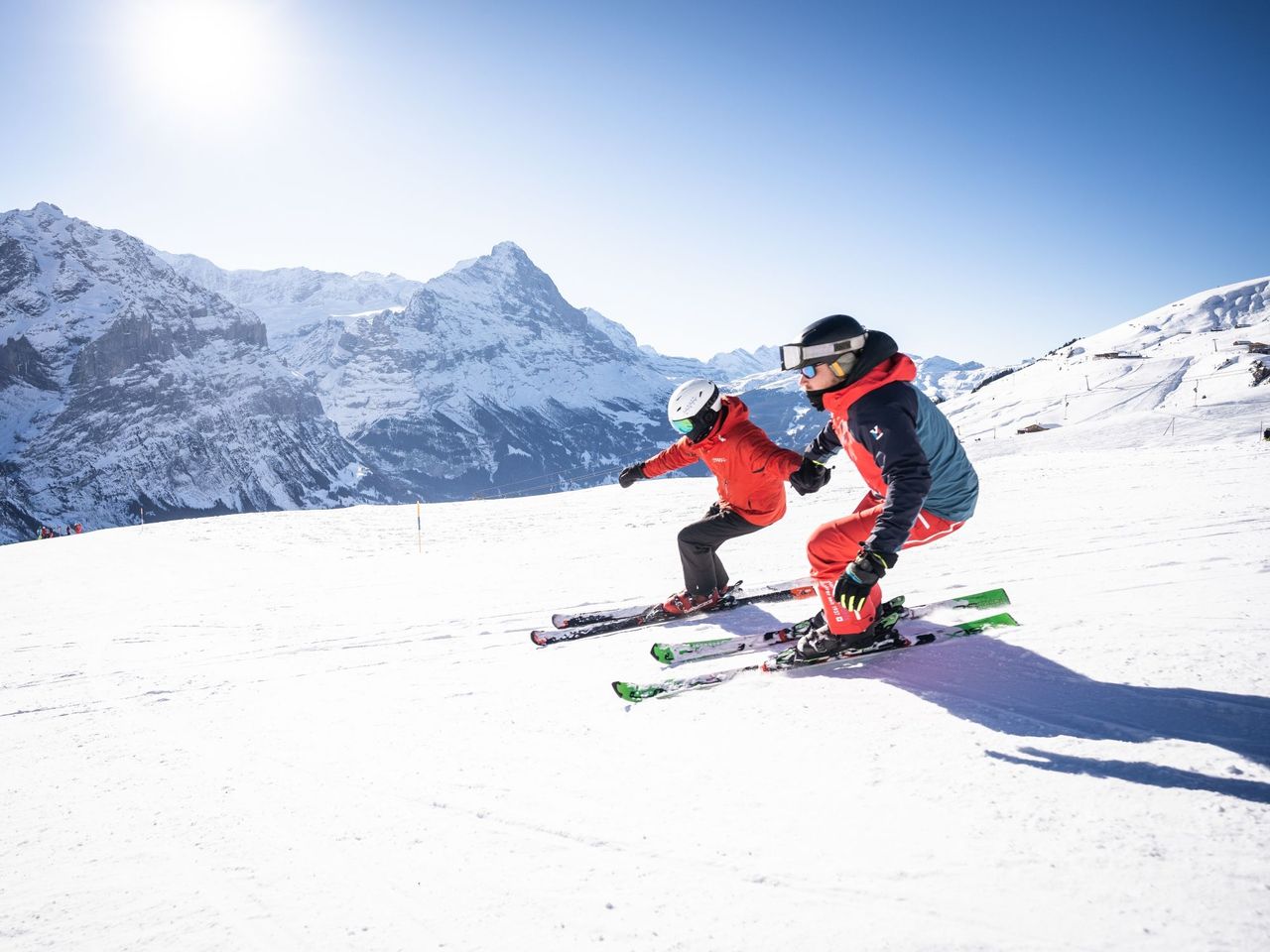 Privatunterricht Ski oder Snowboard Männlichen