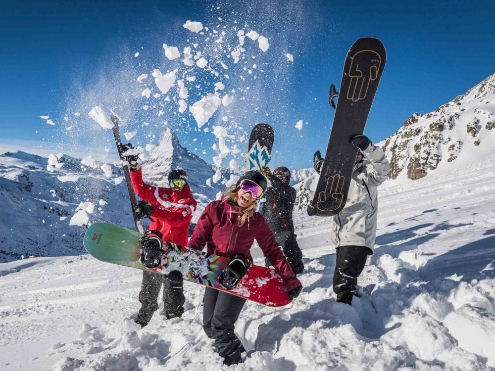 Snowboard Freeride Tag ab Zermatt: Gruppe oder Privat