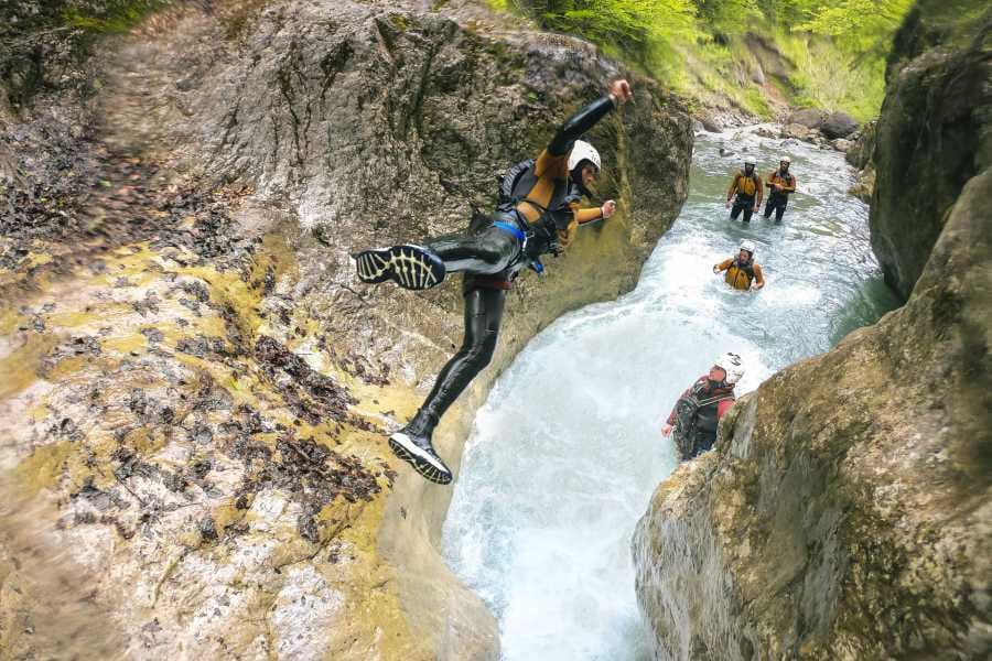 Saxetenschlucht Canyoning für Anfänger in Interlaken