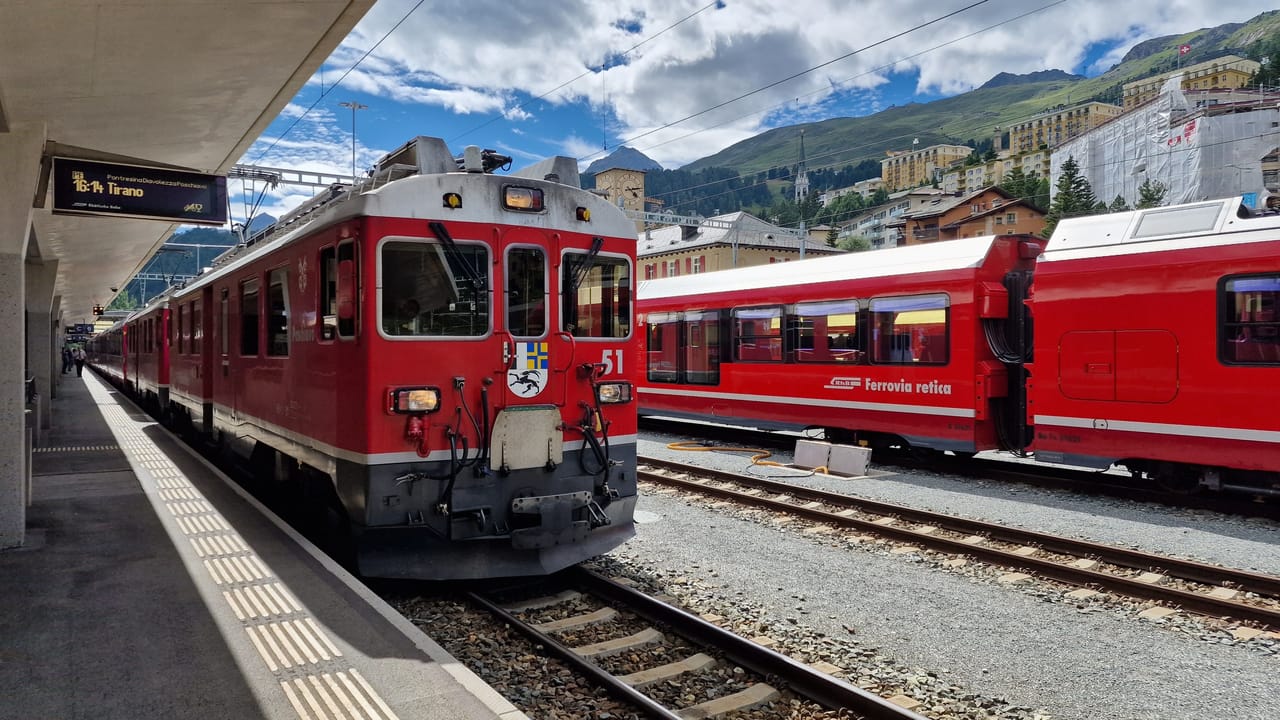 Bahnticket zwischen Chur und St. Moritz