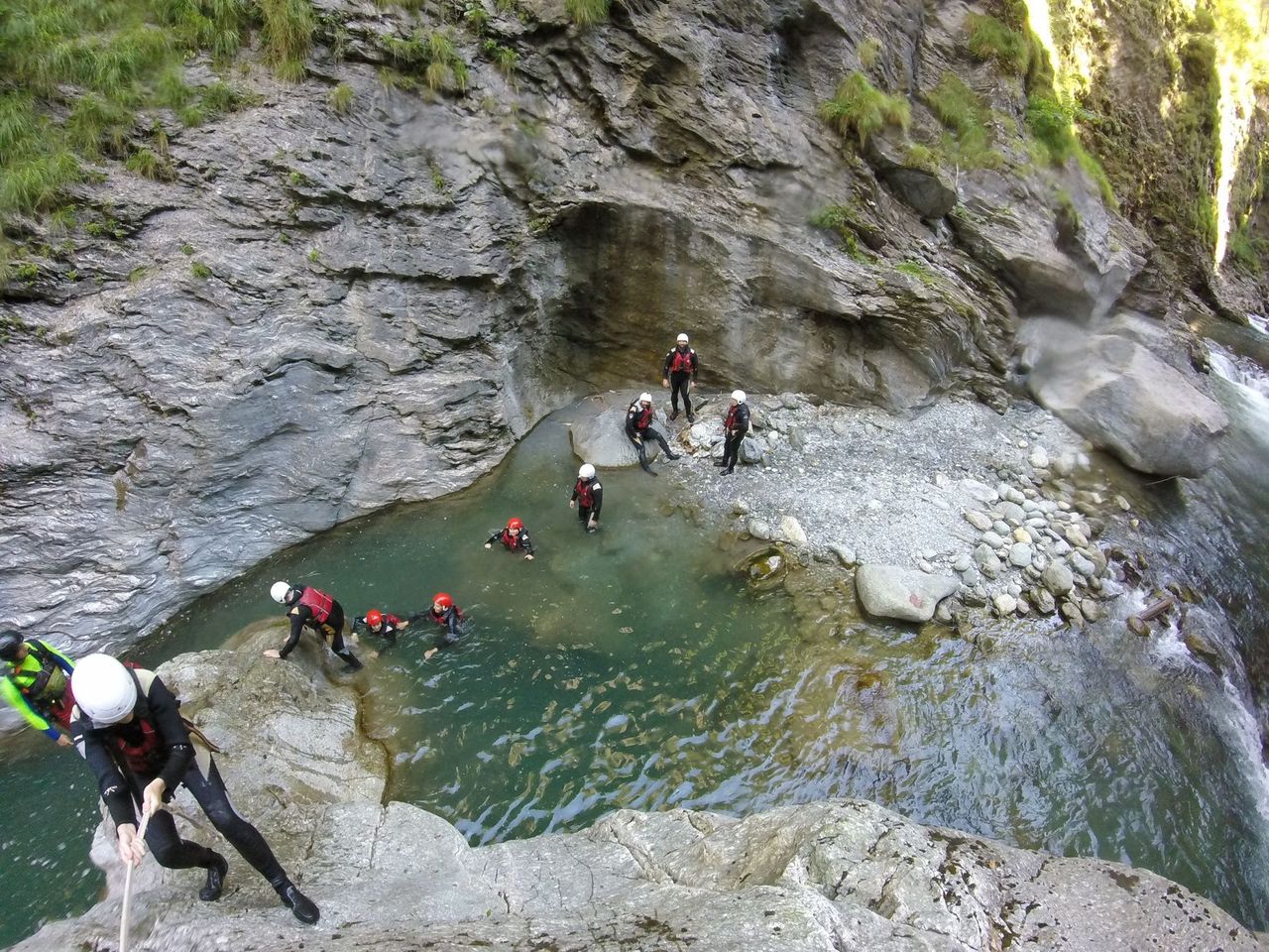 Viamala Schlucht Canyoning mit Apéro