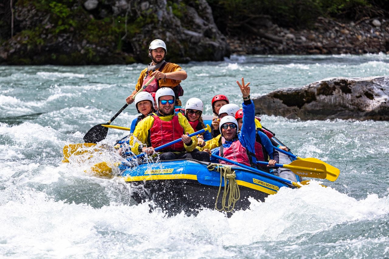 Rafting Tour Vorderrhein mit Grillplausch