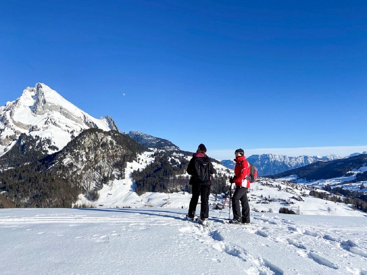 Schneeschuhwanderung in Wildhaus Toggenburg