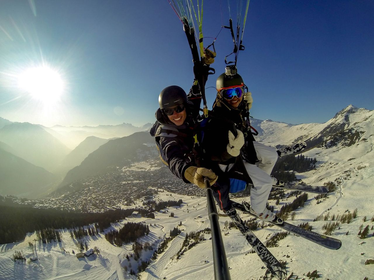 Verbier Gleitschirmfliegen Tandem