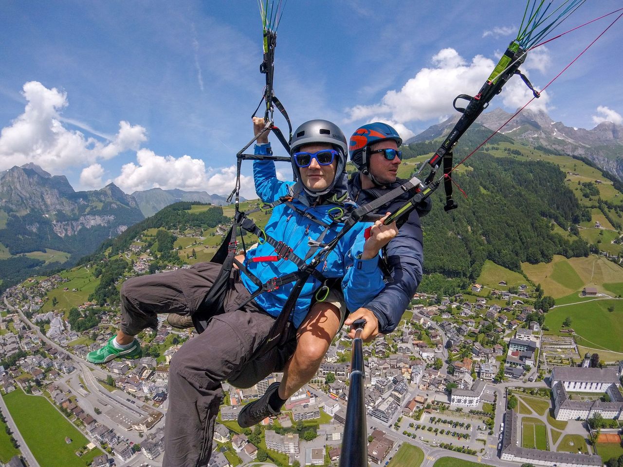 Brunni Engelberg Gleitschirmfliegen Tandem