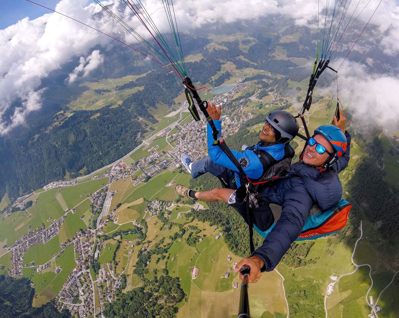 Brunni Engelberg Gleitschirmfliegen Tandem