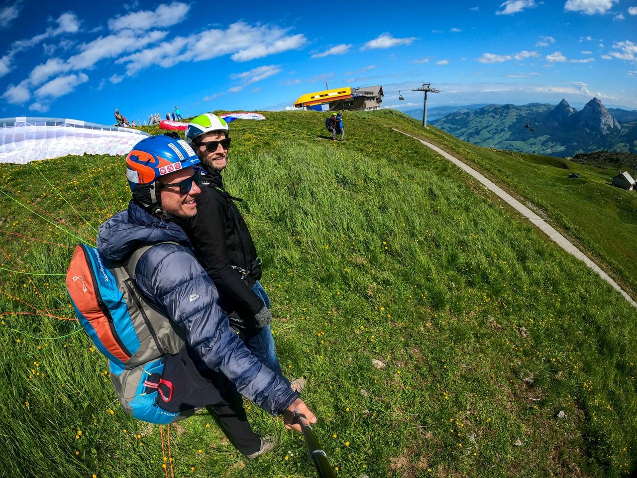 Brunni Engelberg Gleitschirmfliegen Tandem
