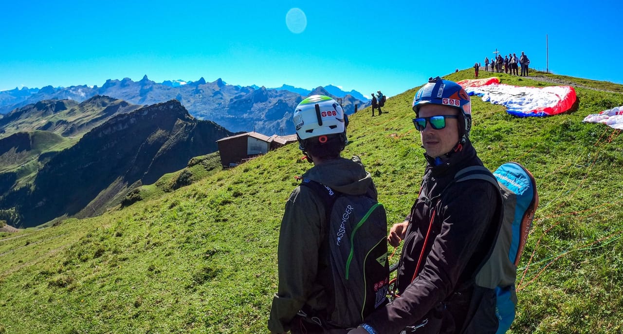 Fronalpstock Gleitschirmfliegen Tandem