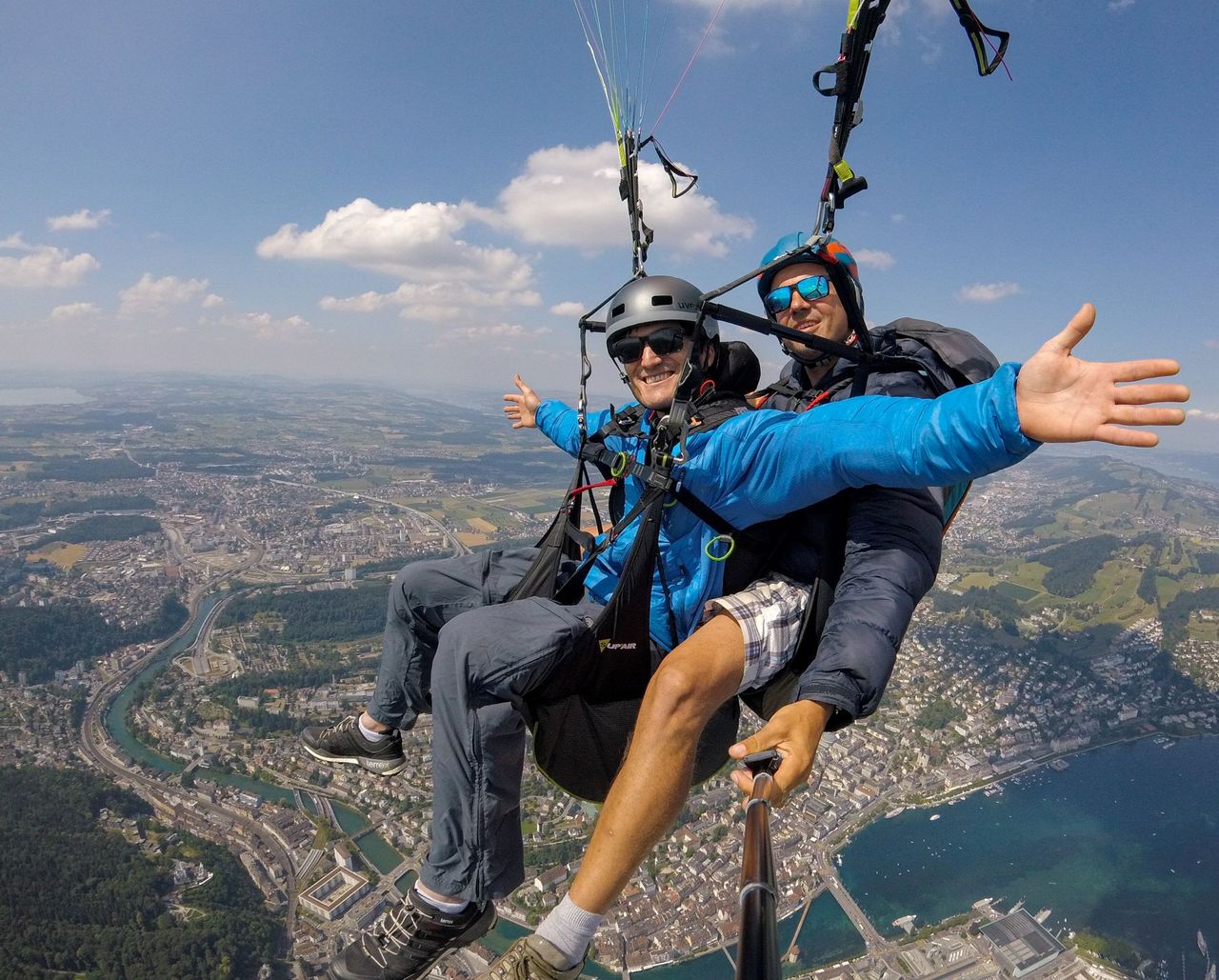Brunni Engelberg Gleitschirmfliegen Tandem