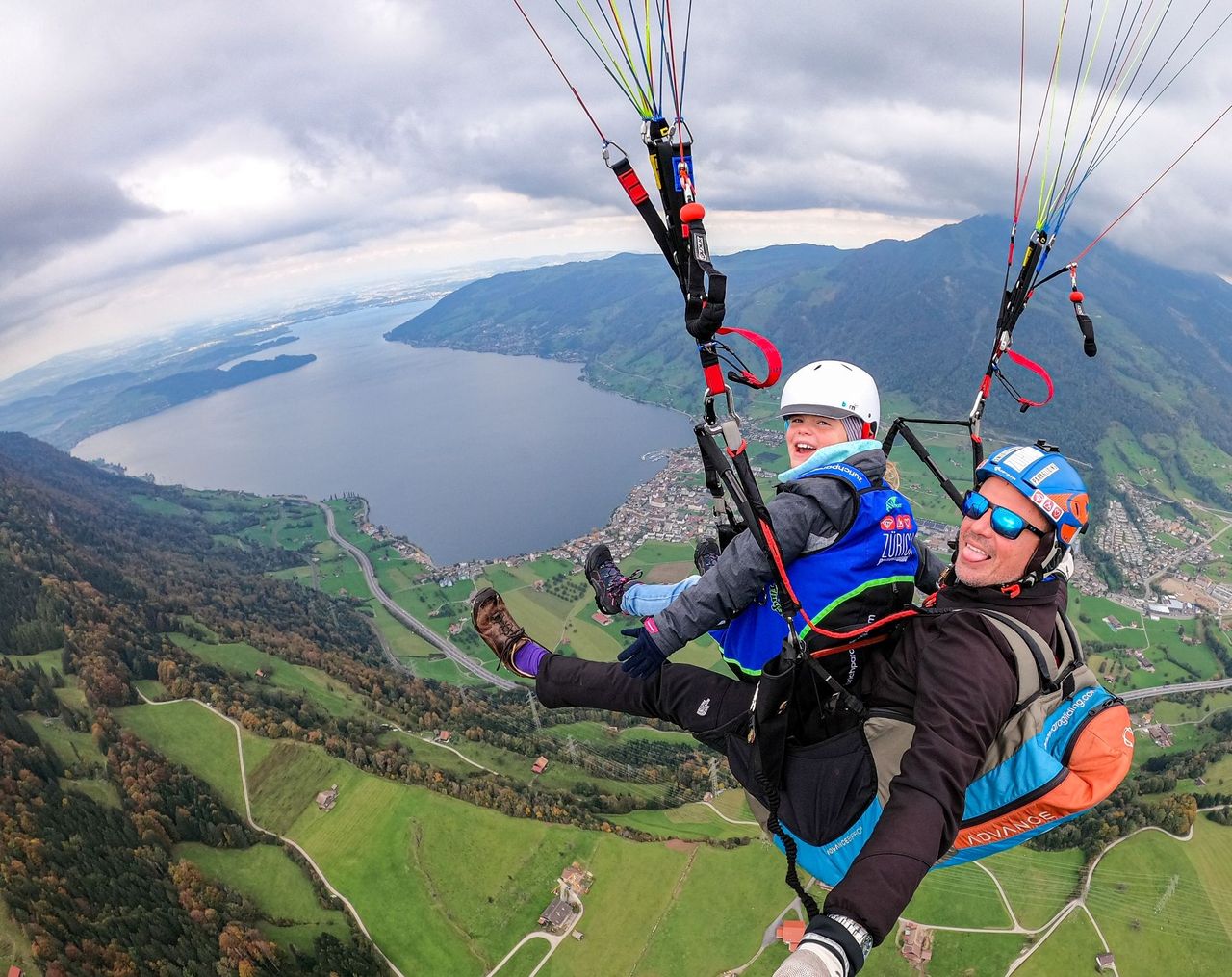 Rigi Gleitschirmfliegen Tandem