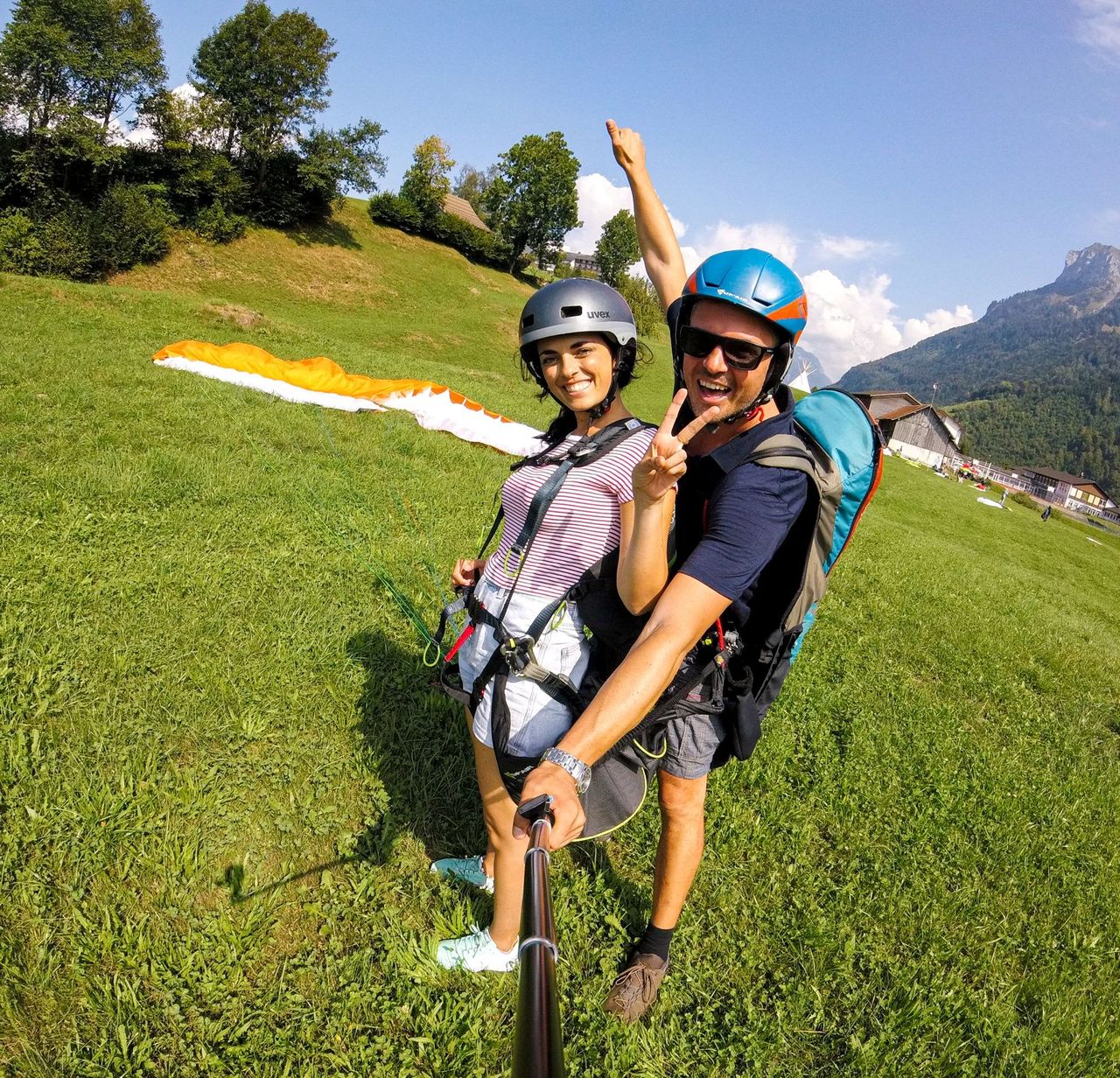 Emmetten Gleitschirmfliegen am Vierwaldstättersee