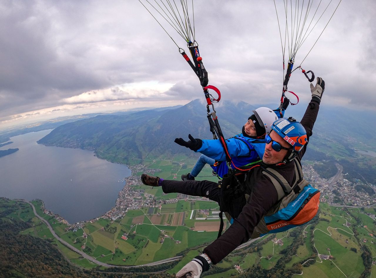 Fronalpstock Gleitschirmfliegen Tandem