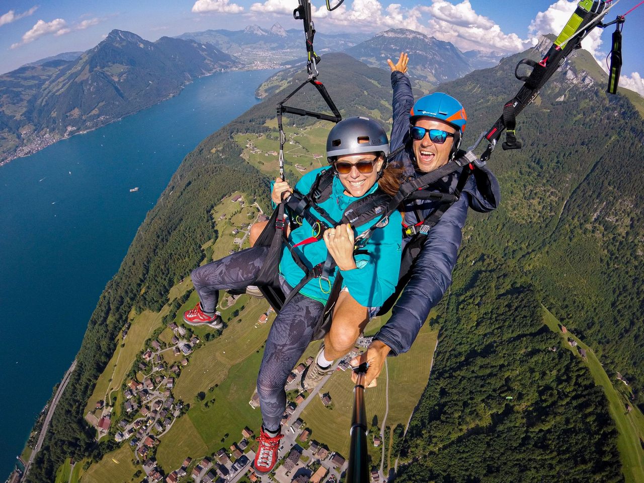 Urmiberg Gleitschirmfliegen Vierwaldstättersee Region