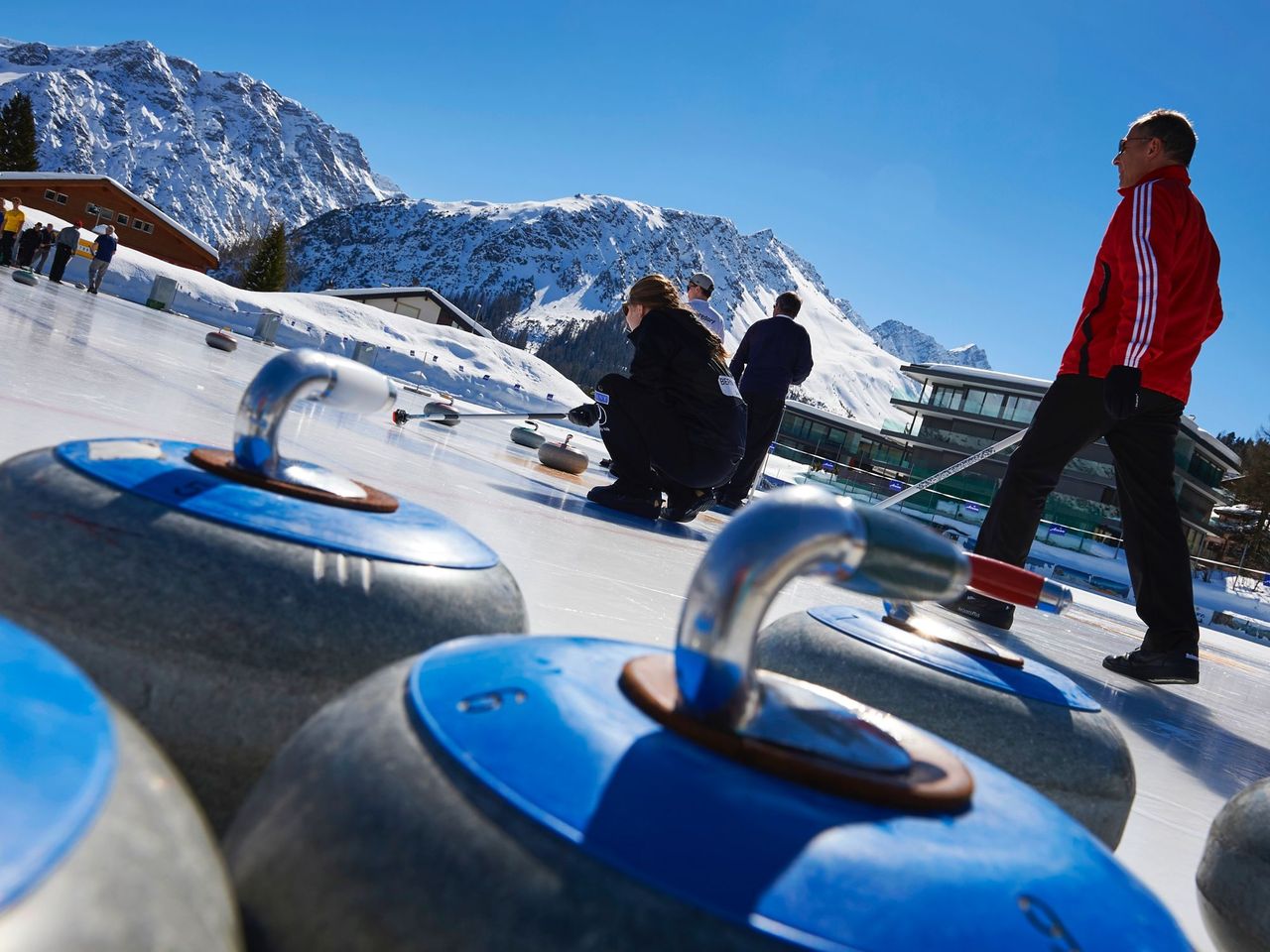 Curling trial course Arosa Monday