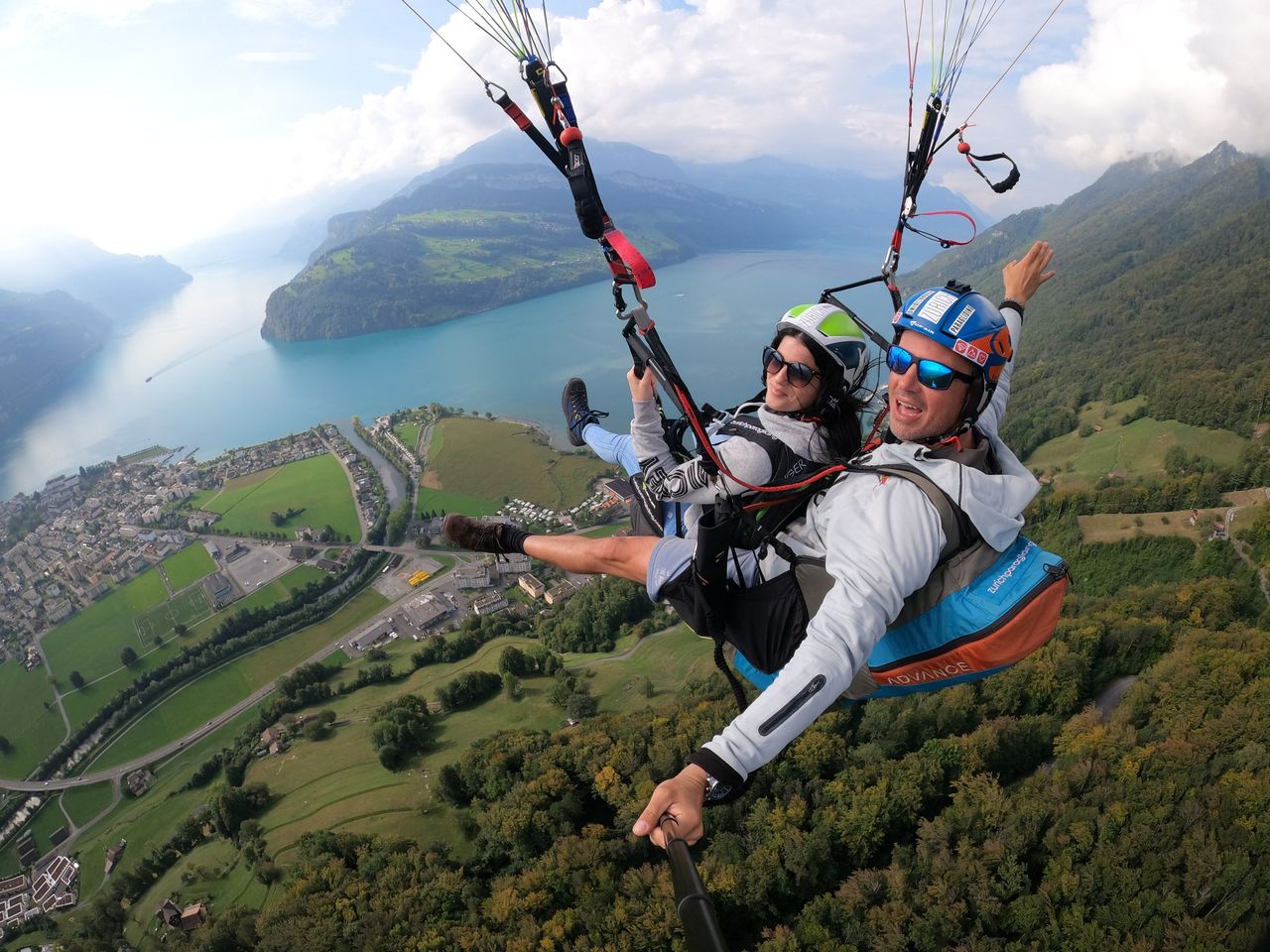 Panorama Tandemflug in der Zentralschweiz