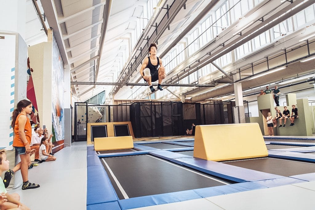 Salle de trampoline Freiruum Zoug