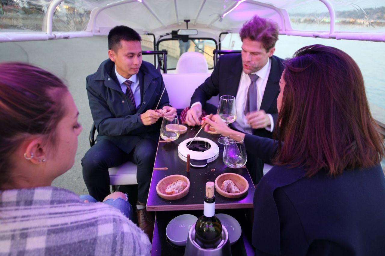 E-TukTuk Fondue Tour durch Genf