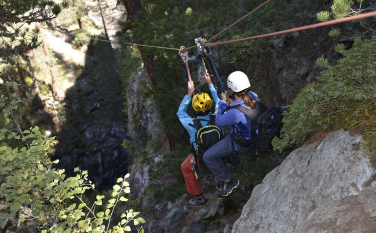 Gornerschlucht Gorge Abenteuer Klettersteig Zermatt