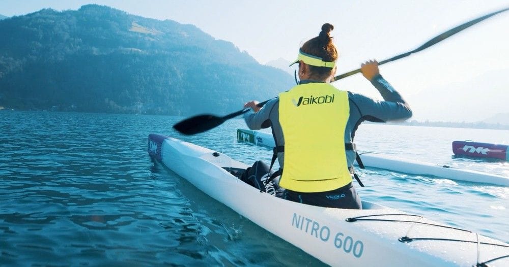 Surfski kayak rental in Gunten on Lake Thun