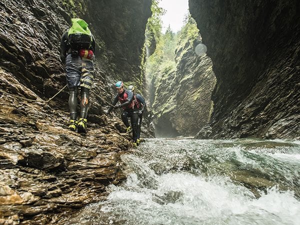 Viamala Schlucht Canyoning mit Apéro
