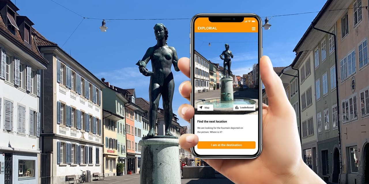 Winterthur interactive scavenger hunt with smartphone