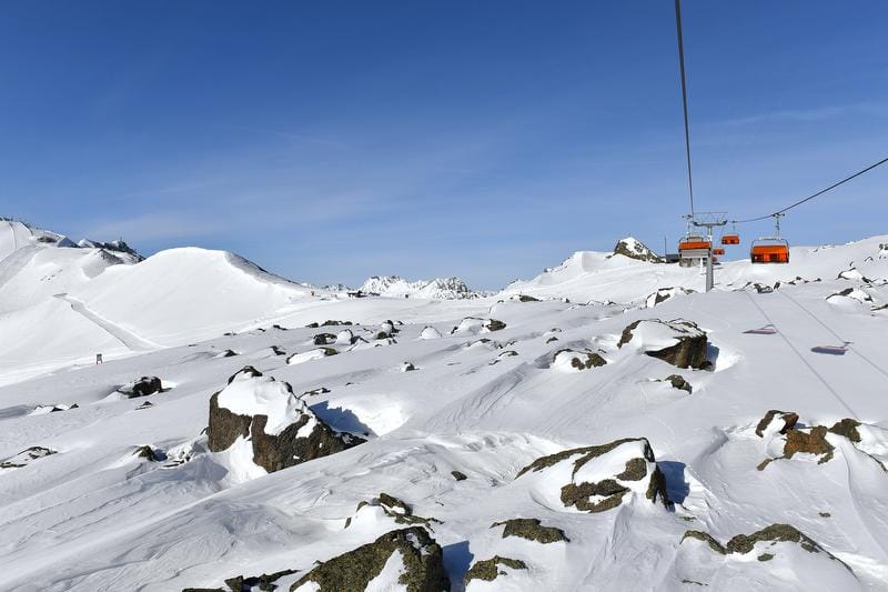 Ski resumption course near Samnaun
