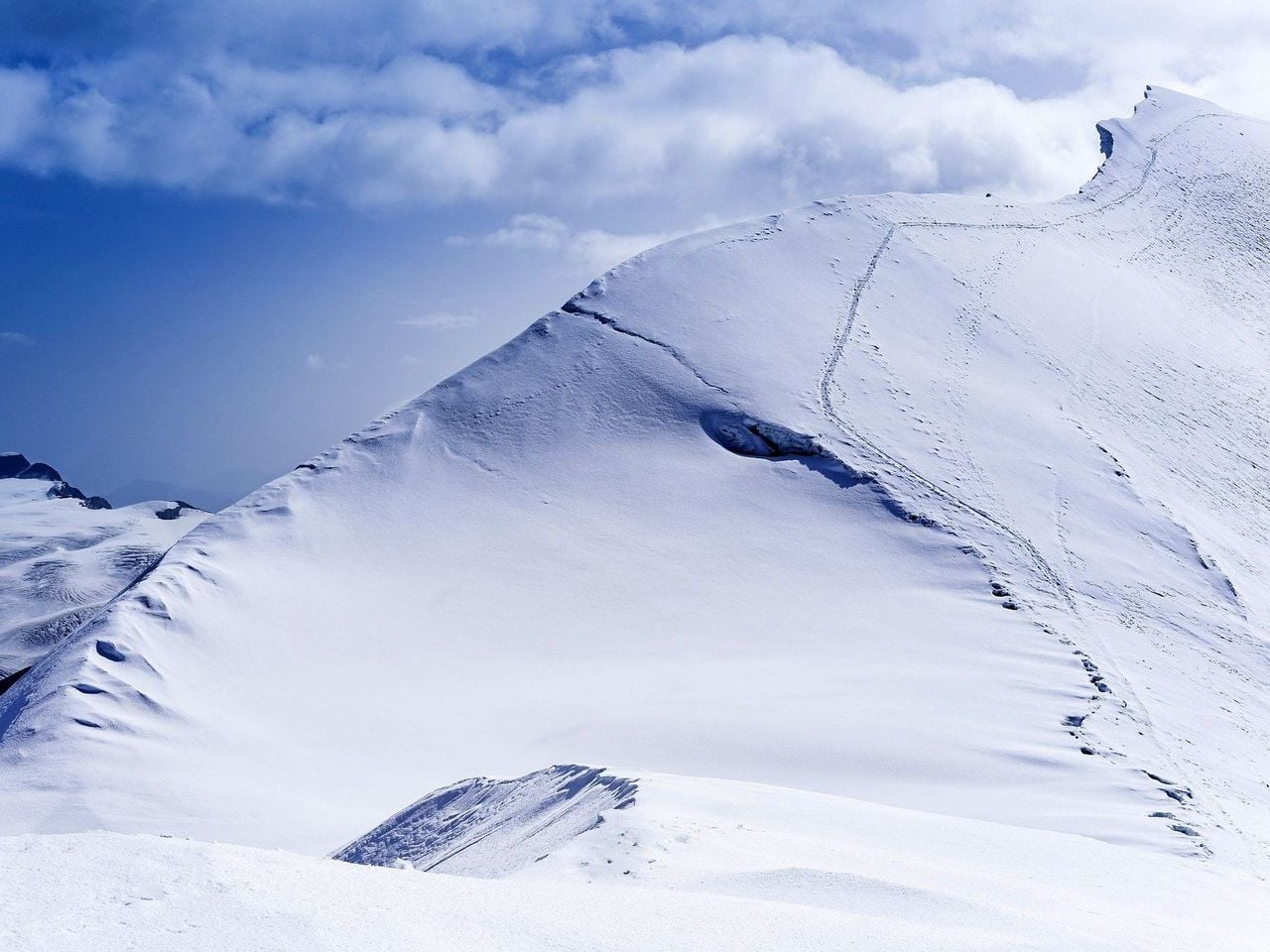 Ski tour taster course group in Zermatt