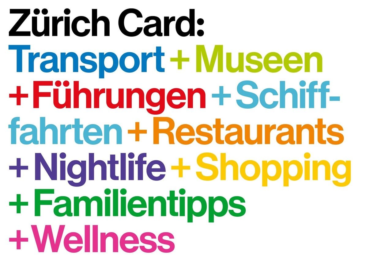 Zürich Card für 24 oder 72 Stunden
