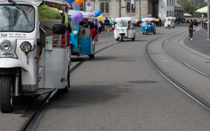 Stadtrundfahrt E-Tuk Tuk Zürich und Umgebung