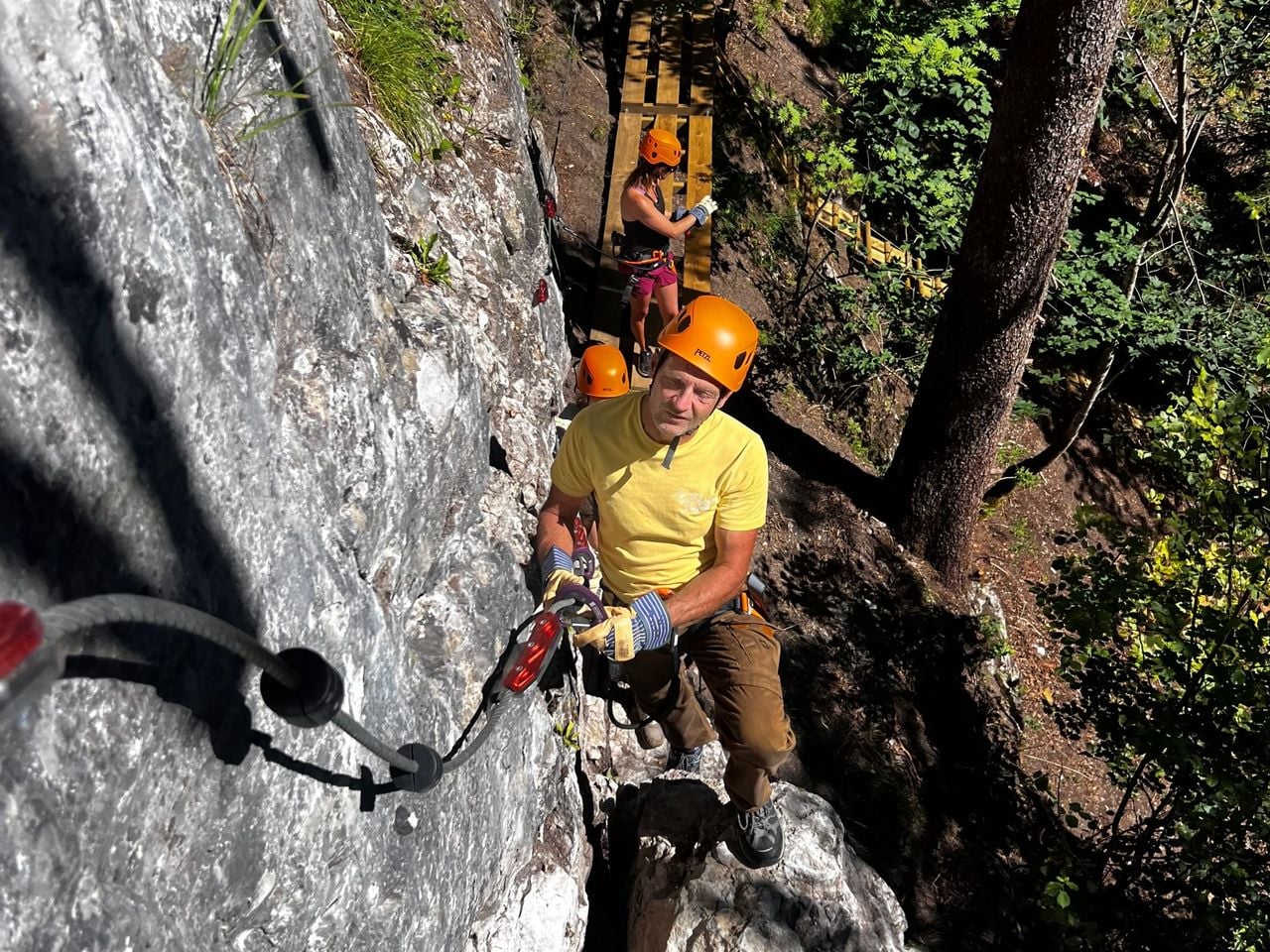 Zipline Course in the Gorge du Pissot