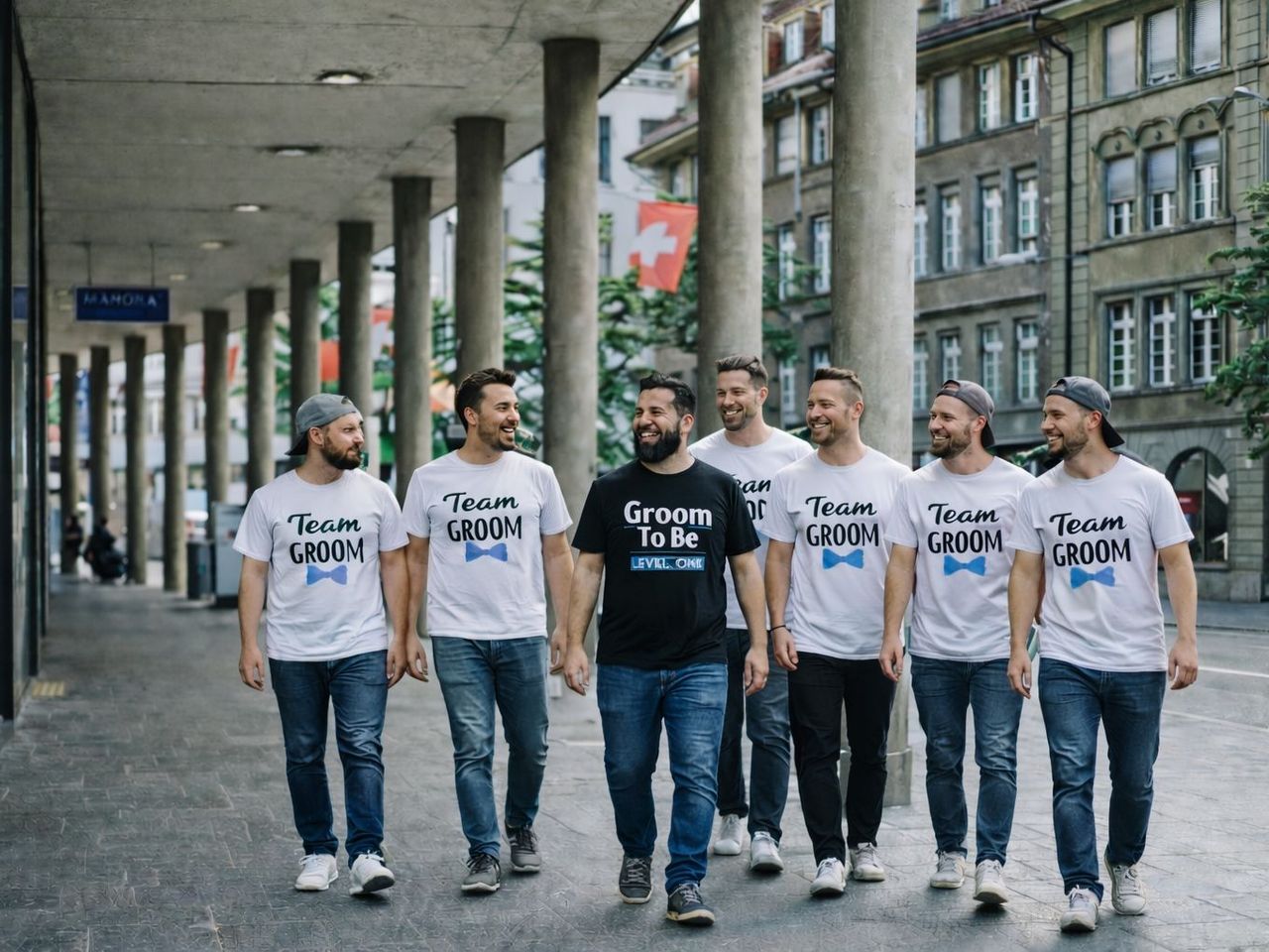 Polterchallenge "Hangover - Wolf Pack" across Zurich